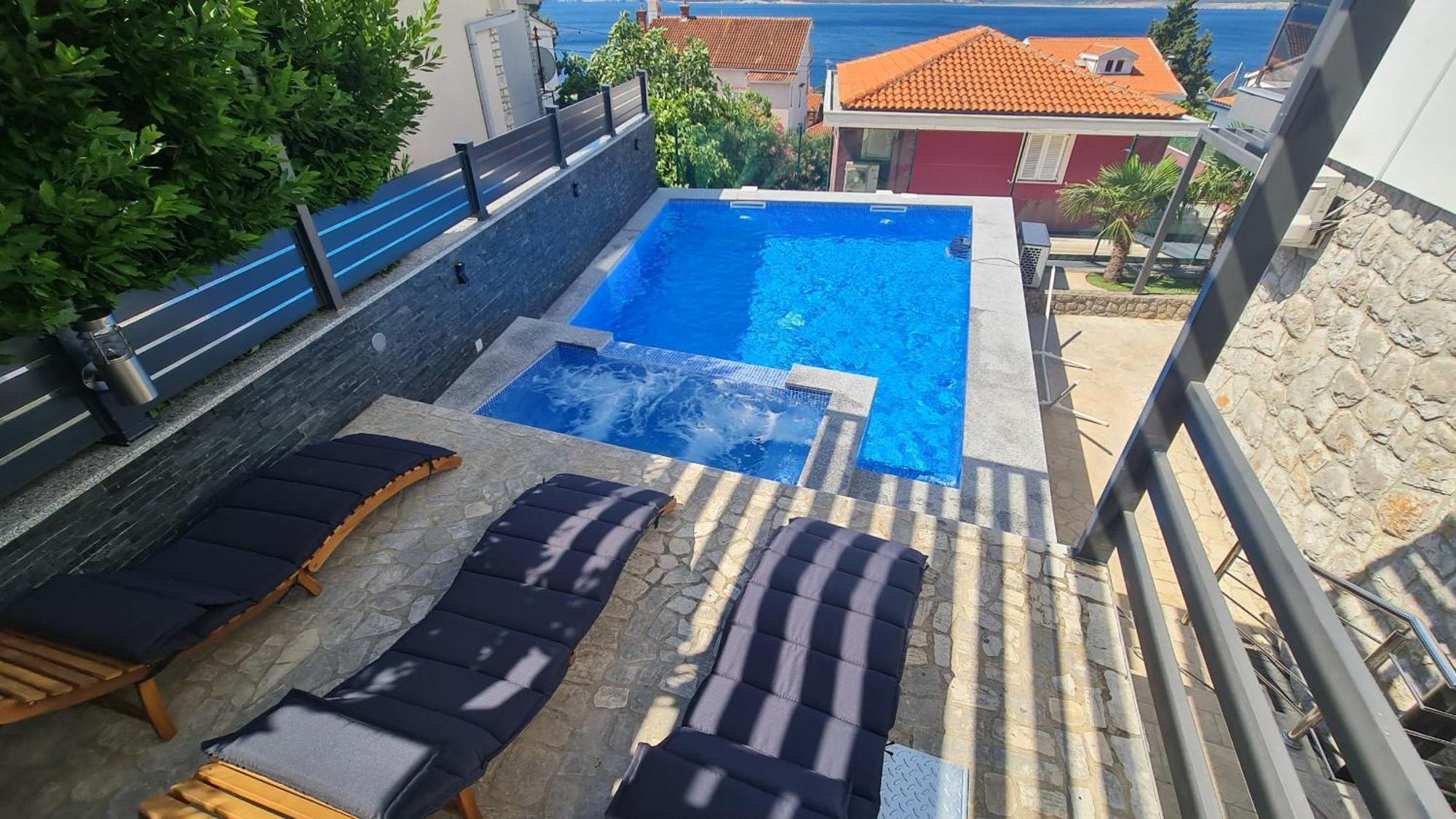 Apartments Blazevic, Heated Pool&Jacuzzi Dramalj Exterior foto